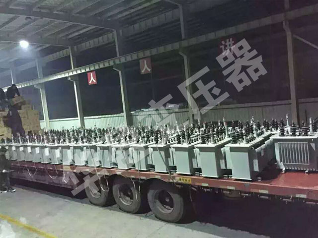 河源非晶合金变压器发货现场